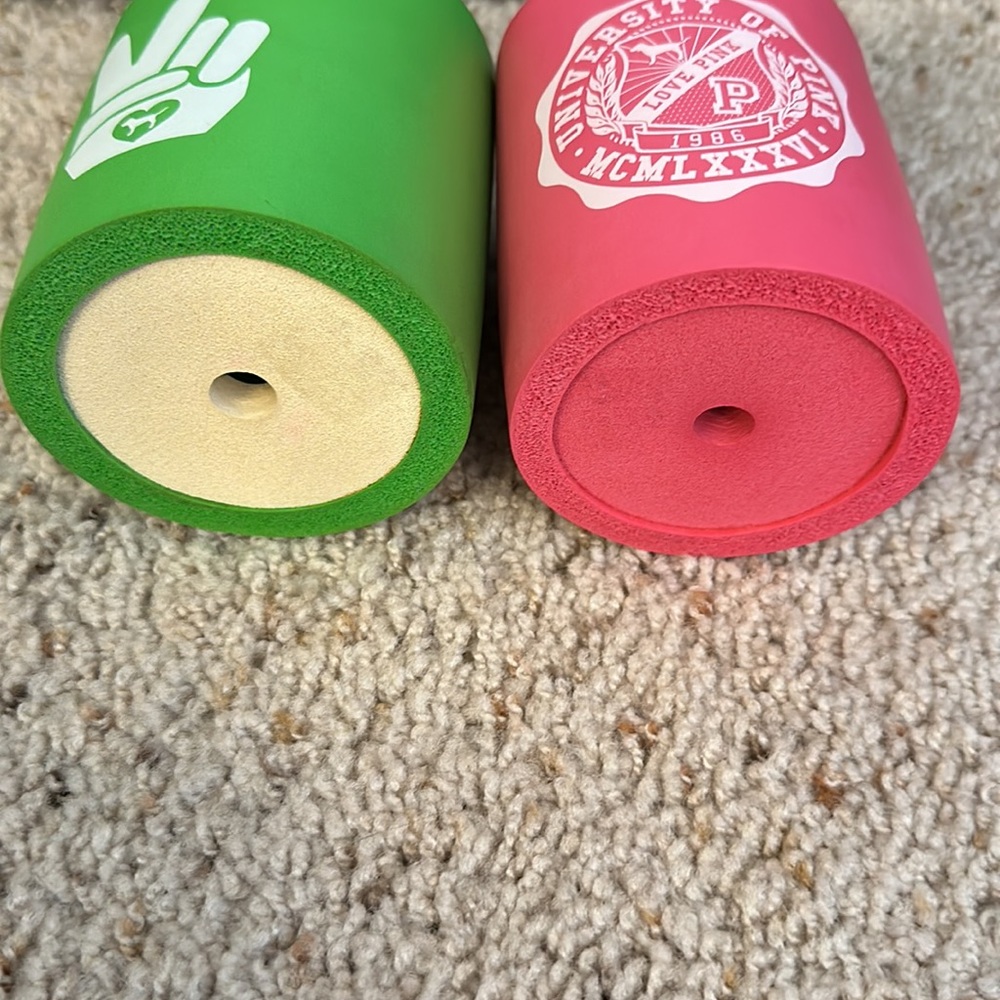 Vintage VS PINK Koozies Green and Pink - Picture 3 of 3